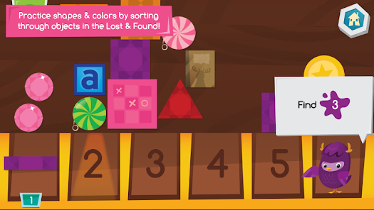 Moose Math oyun içi aktivitelerden bir görüntü